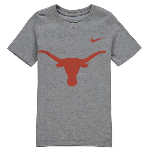 Preschool Nike Charcoal Texas Longhorns Logo T-Shirt