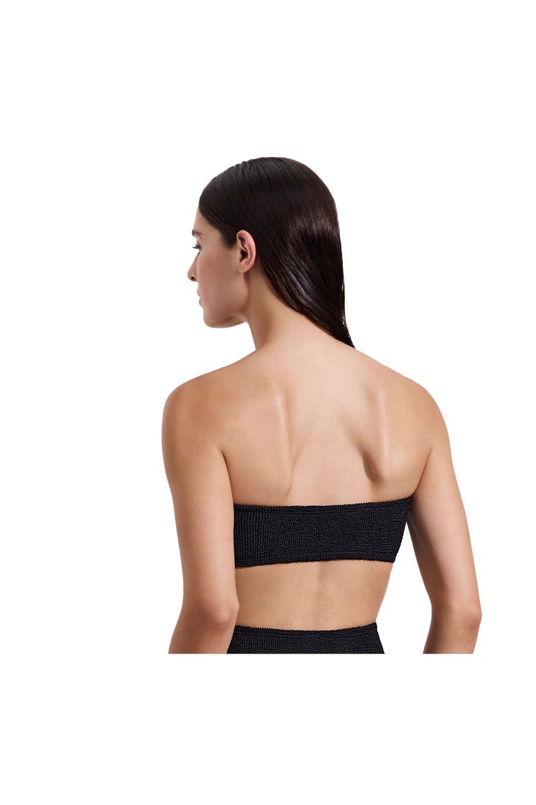 Tulum Bandeau Bikini Top, Main, color, Black