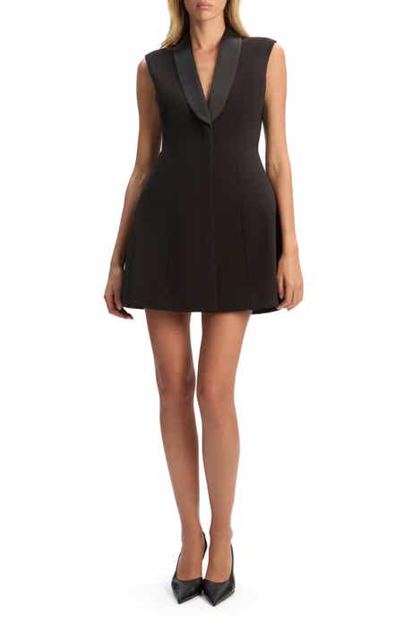 Bardot Destene Satin & Crepe Cocktail Dress