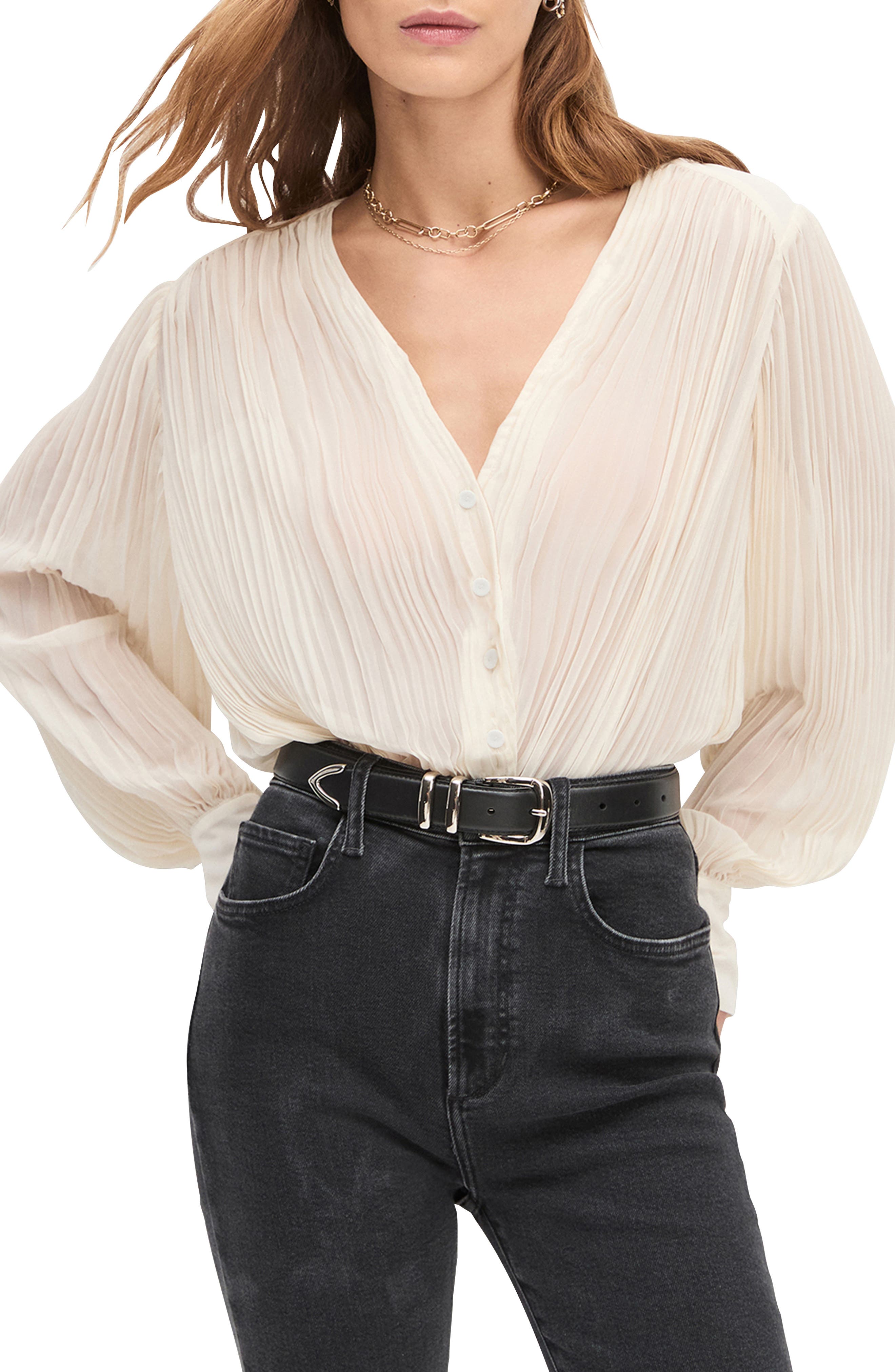 Favorite Daughter The Change Me Plissè Bodysuit