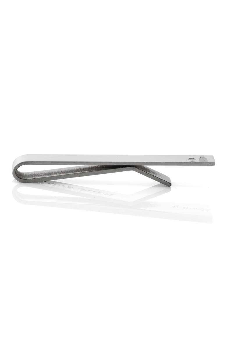 Men's Wine Snob Silvertone Tie Bar, Alternate, color, SILVER