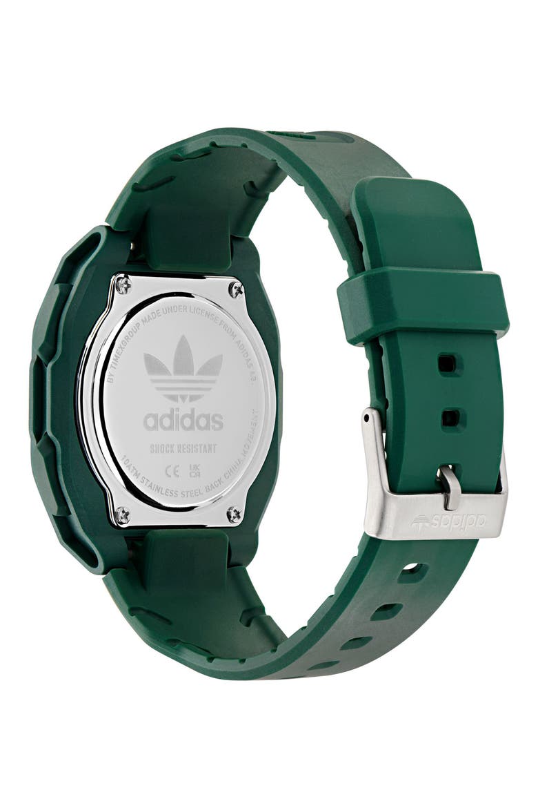 City Tech 4 Silicone Strap Watch, 42mm, Alternate, color, GREEN
