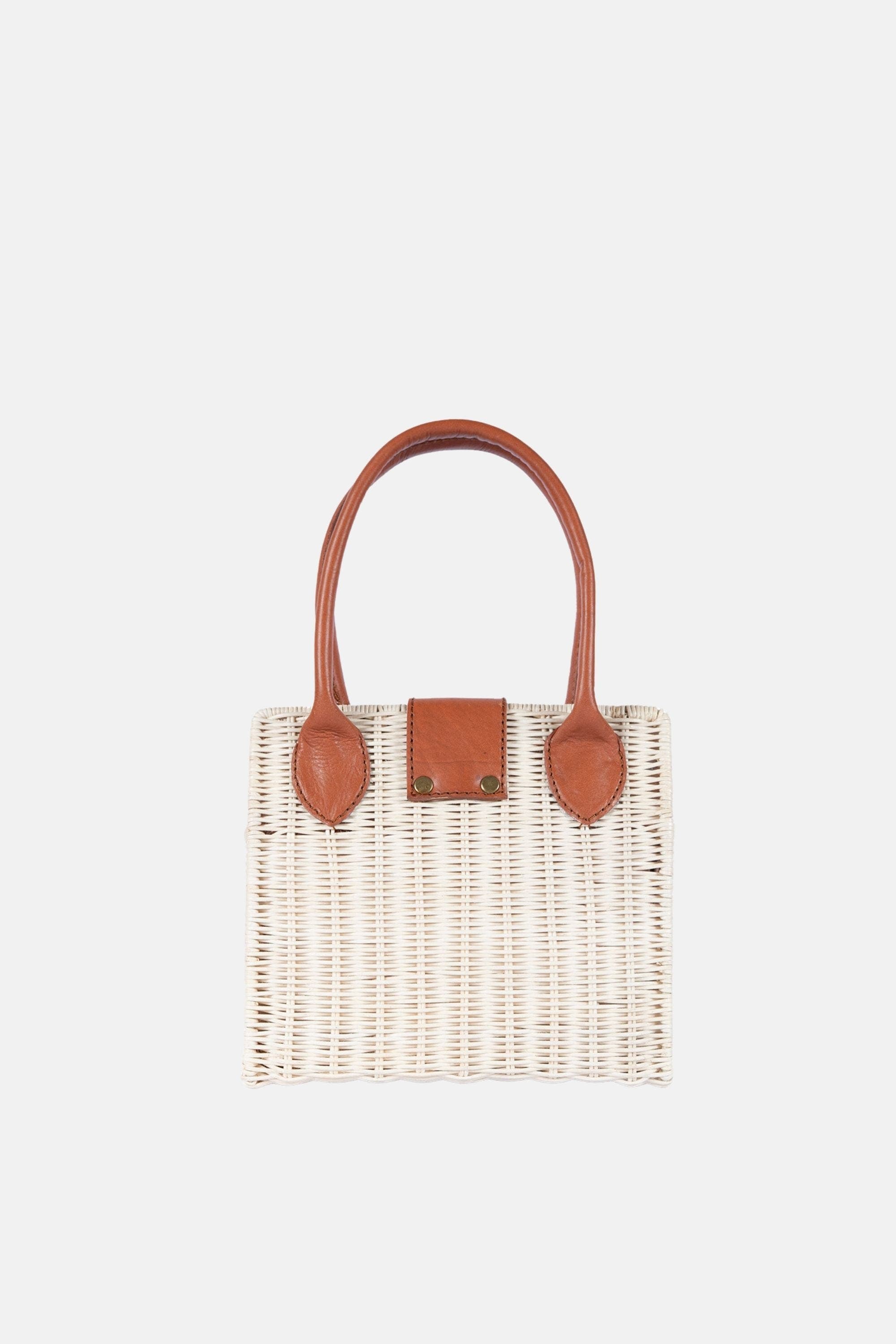 Piper Structured Rattan Handbag, Alternate, color, Tan