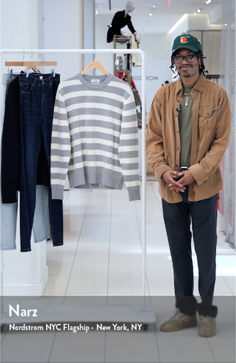 Stripe Organic Cotton Sweater, sales video thumbnail