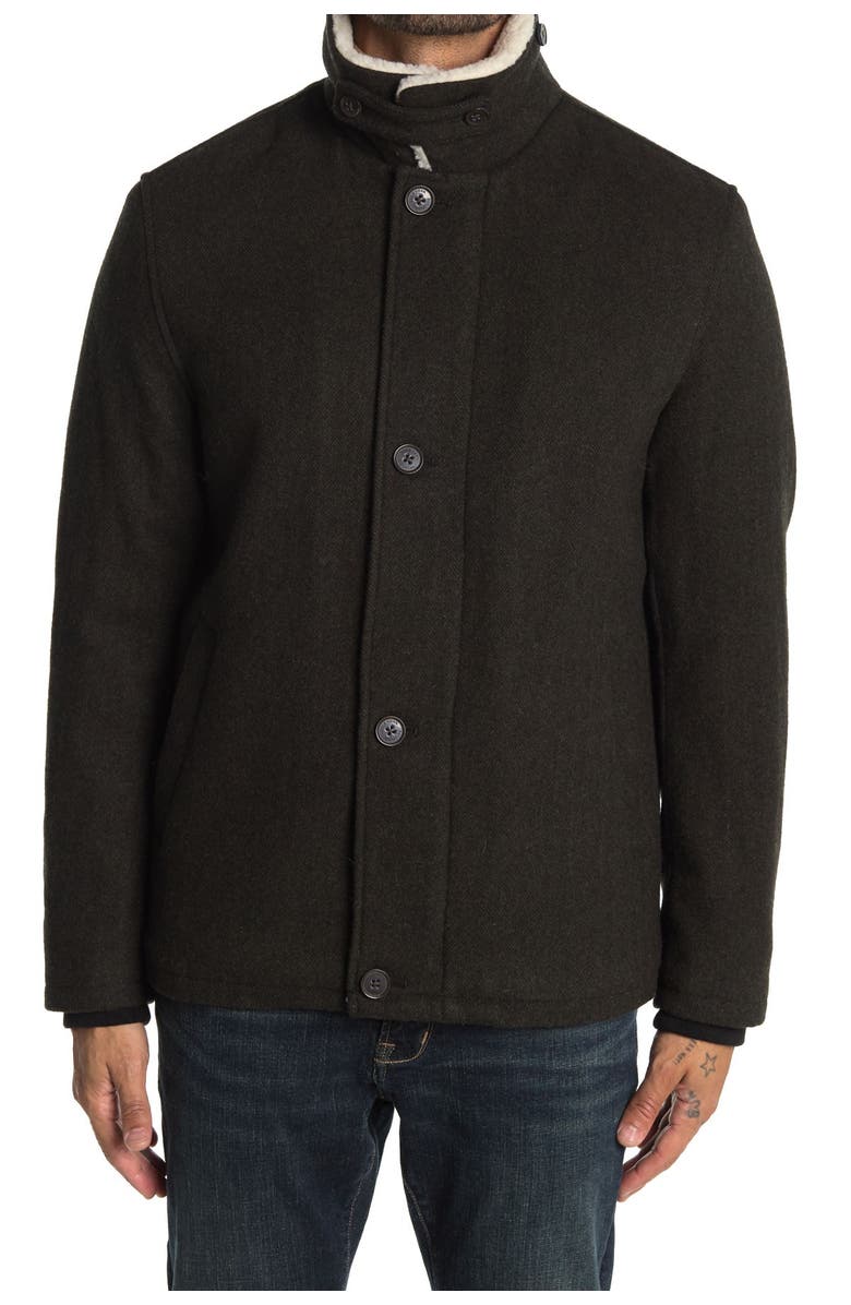 Cole Haan Faux Shearling Lined Jacket, Alternate, color,