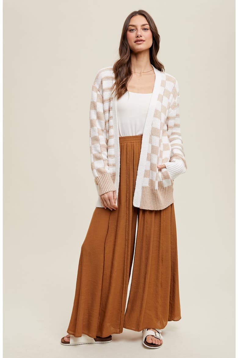 Mixed Cardigan, Alternate, color, CREAM/ TAUPE