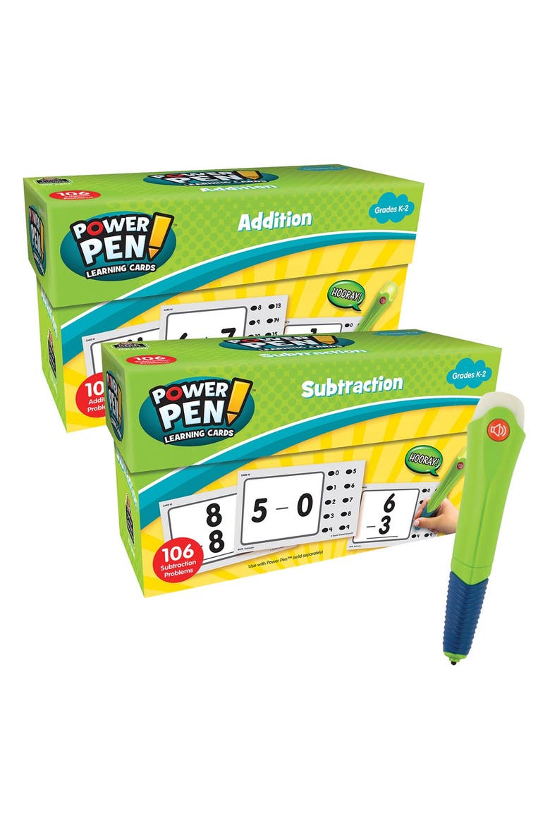 Power Pen Learning Math Quiz Cards - Addition, Subtraction & Talking Power Pen, Main, color, Multicolor