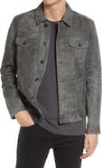 John Varvatos Andrew Suede Trucker Jacket