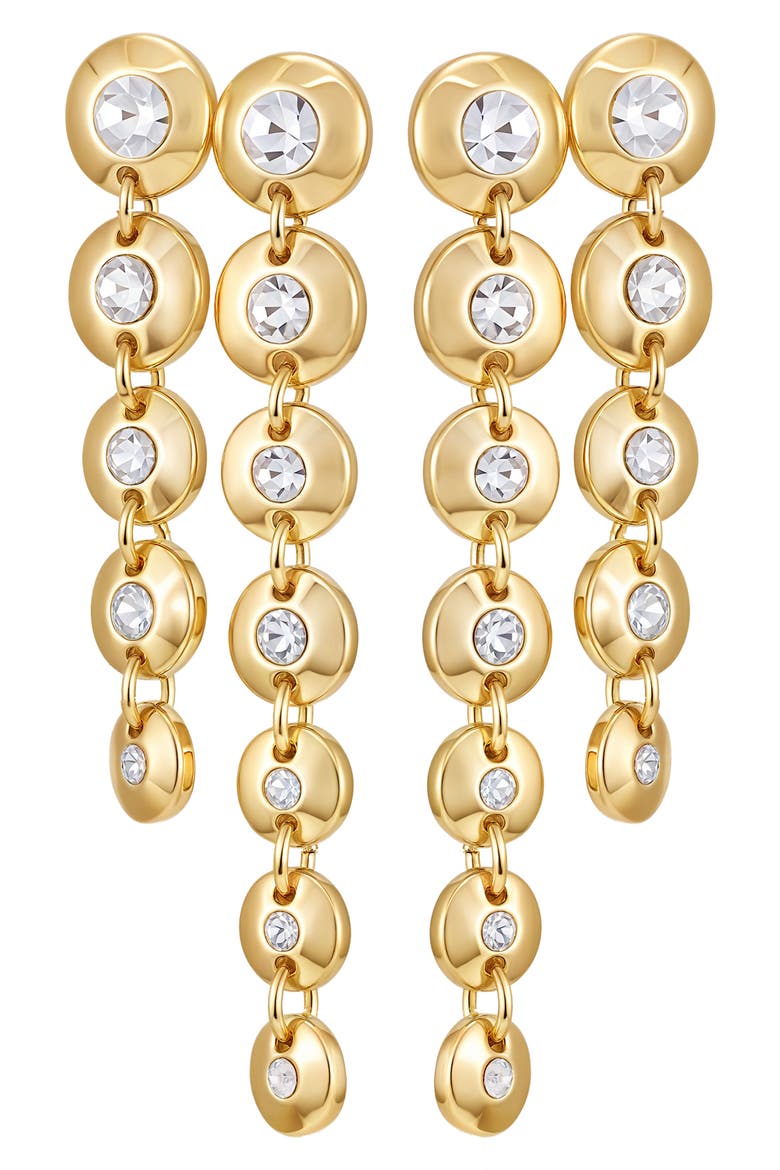 Linear Earrings, Main, color, GOLD