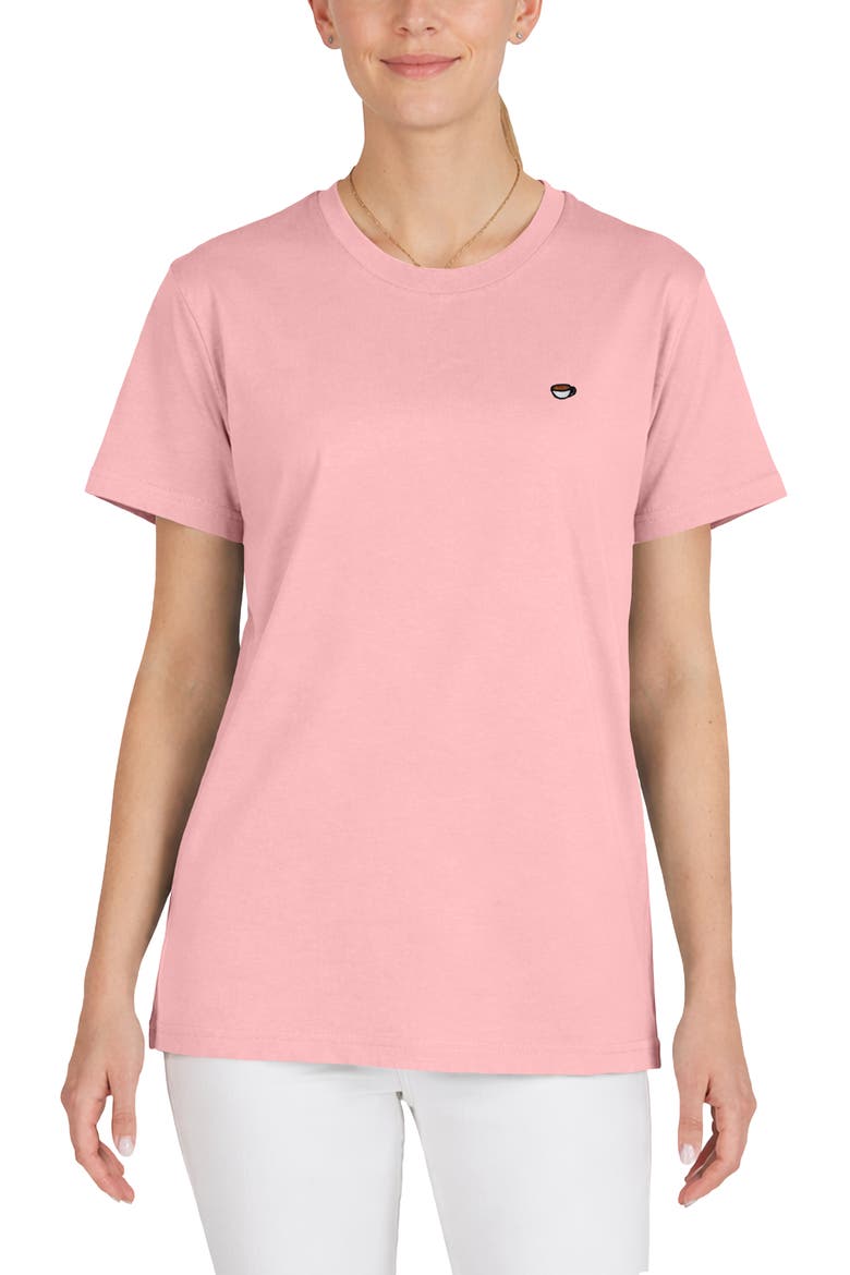 Womens Lil Coffee Jersey Tee, Main, color, Pink