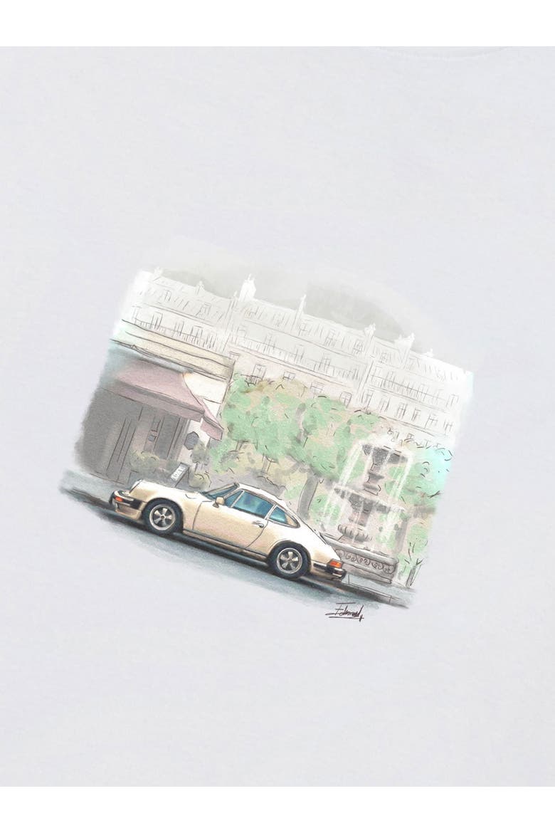 Chasing Classics Print T-Shirt, Alternate, color, Plain White