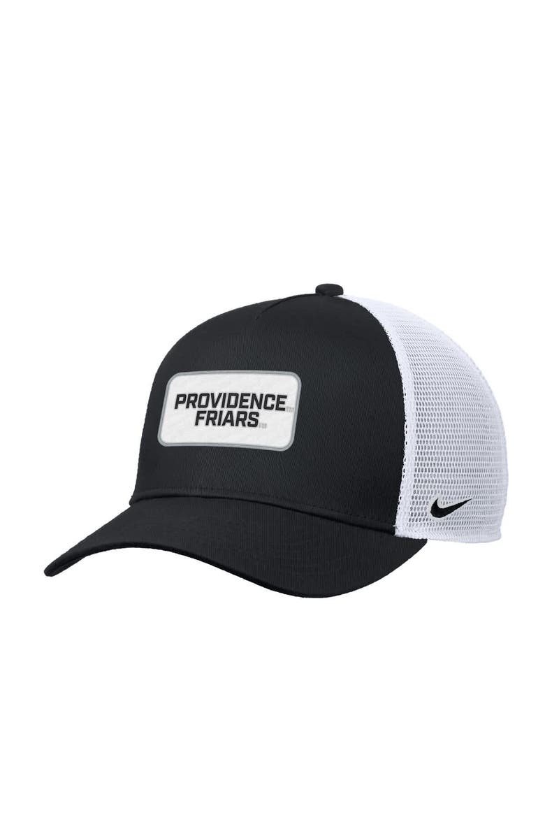 Nike Men's Nike Black Providence Friars 2025 On-Field Rise Trucker Adjustable Hat, Main, color, 