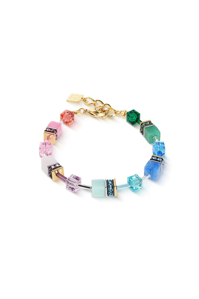 Geocube Iconic Precious Bracelet, Main, color, Rainbow