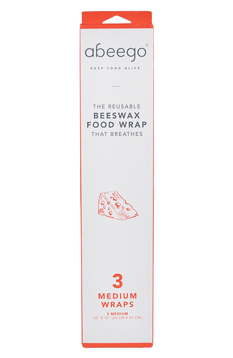 Package Free x Abeego 3-Pack Medium Reusable Beeswax Food Wraps, Alternate, color,