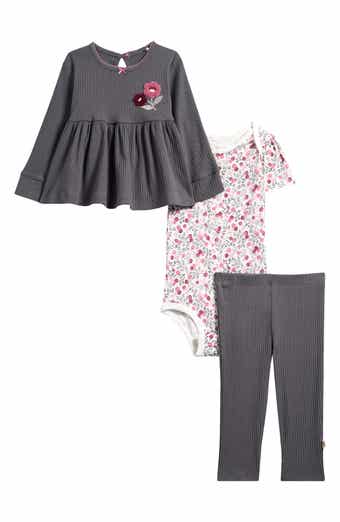 Huggies Organic Cotton Long Sleeve Top, Leggings & Bodysuit Set