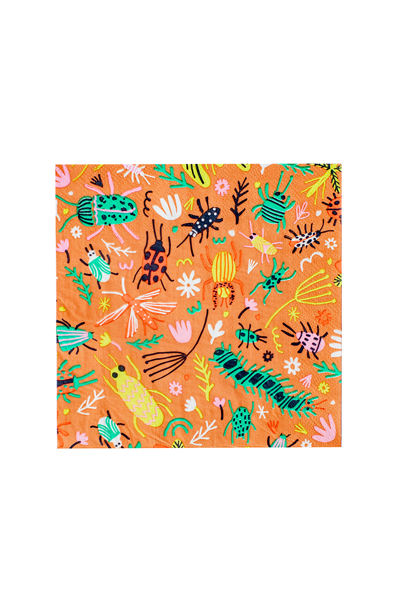 Daydream Society Backyard Bugs Print Large Napkins, Main, color, Assorted Pre-Pack