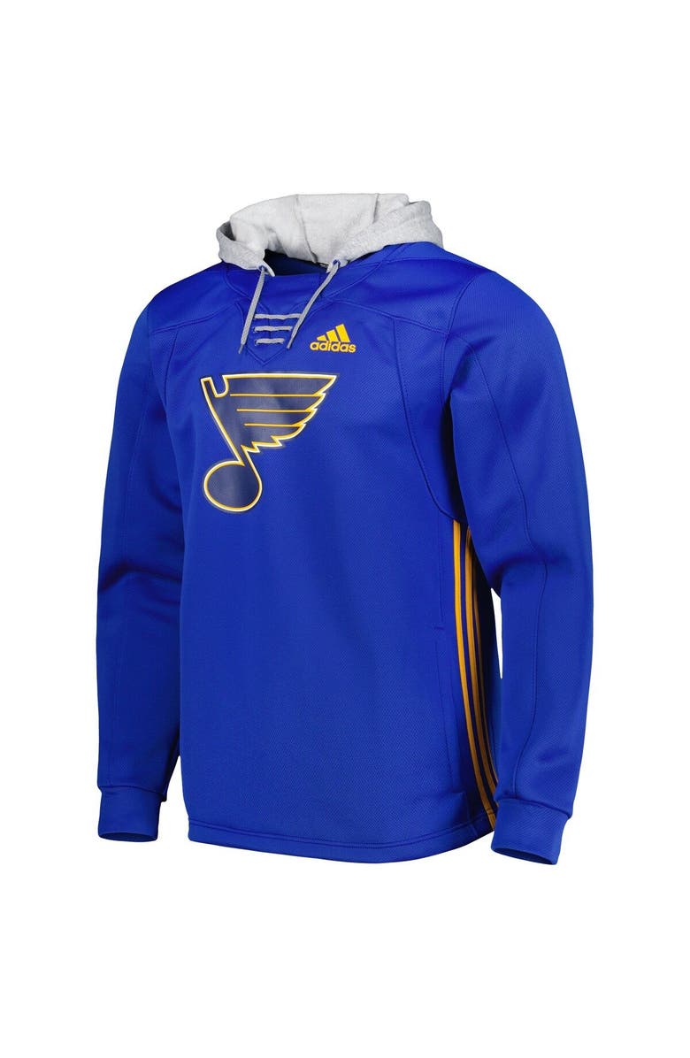 adidas Men's adidas Blue St. Louis Blues Skate Lace Primeblue Team Pullover Hoodie, Alternate, color, 