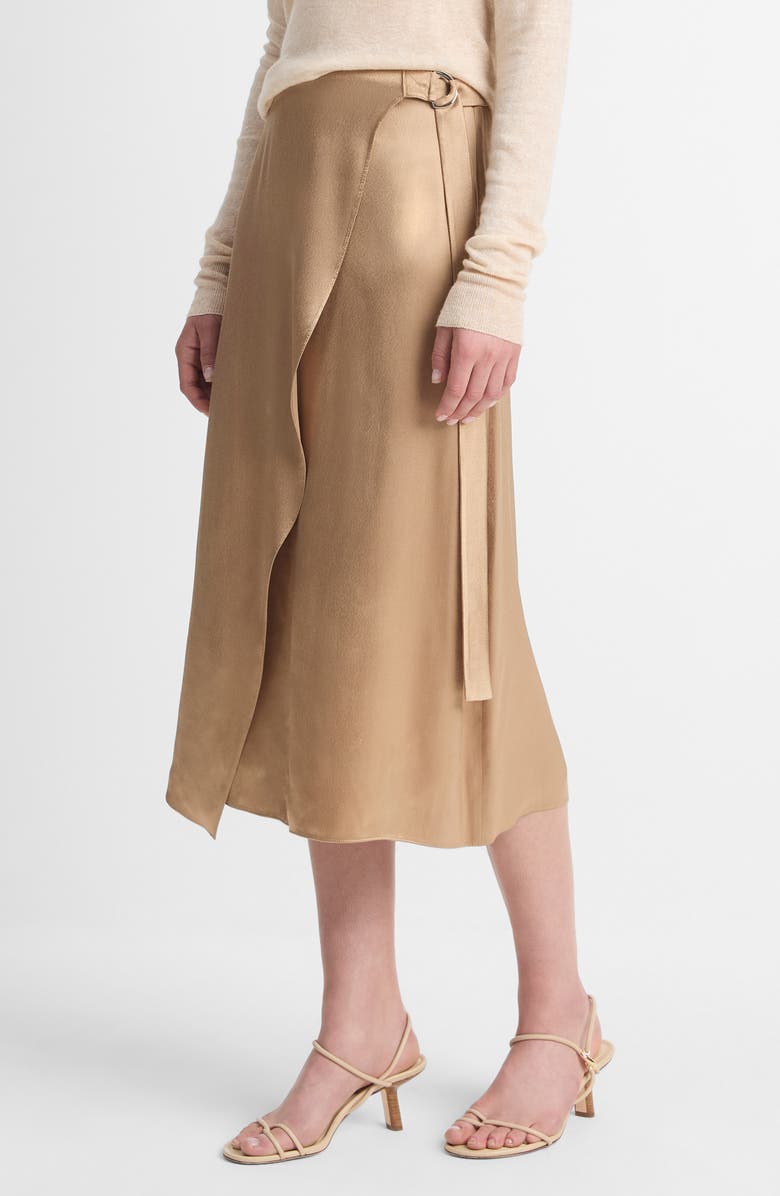 Vince Draped D-Ring Wrap Skirt, Alternate, color, 