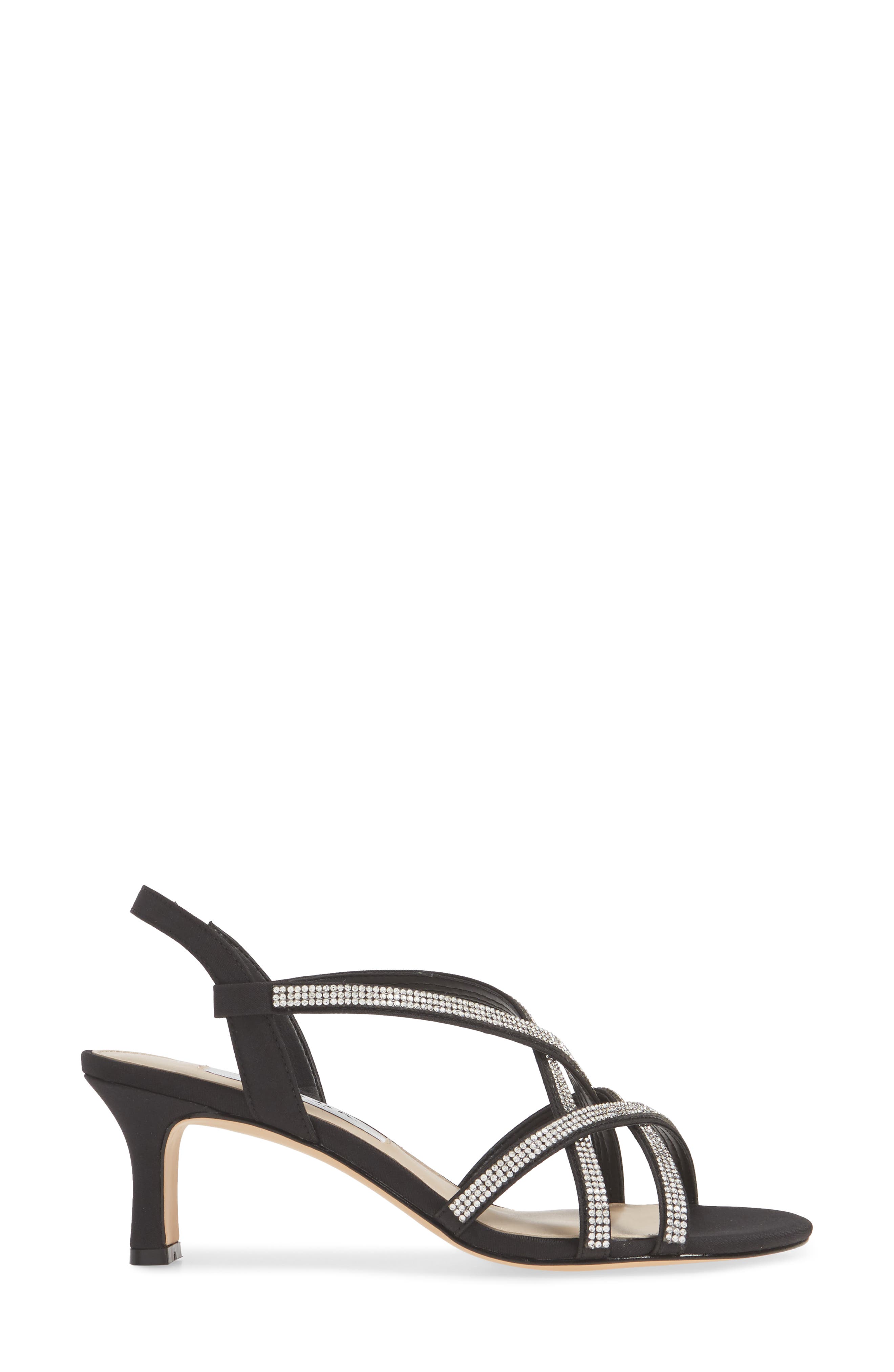 Nina Noni Crystal Embellished Slingback Sandal, Alternate, color, 