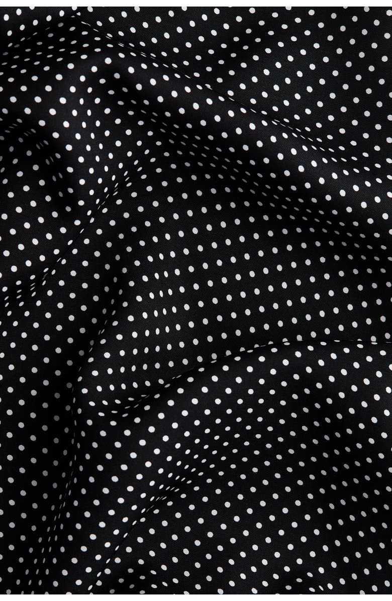 H&M Viscose Slip Skirt, Alternate, color, Black/White Dotted