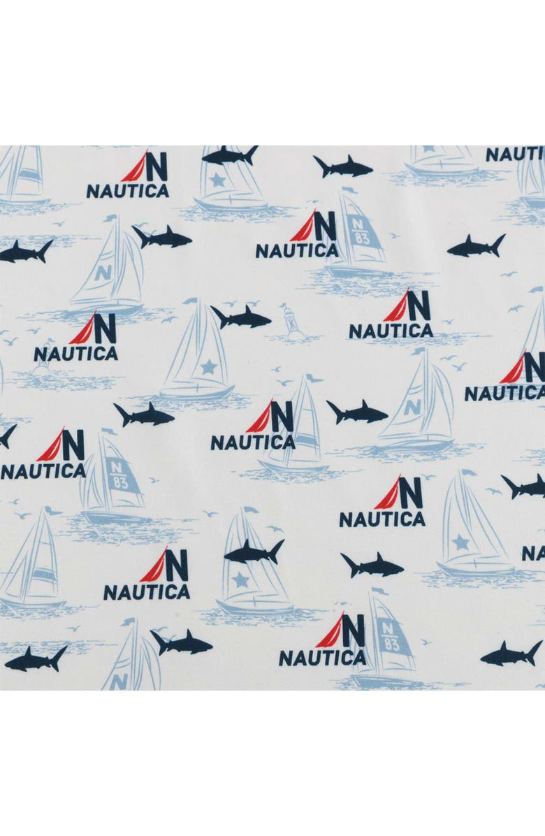 Nautica Maxon Microfiber Sheet Set, Alternate, color, Plasic Blue