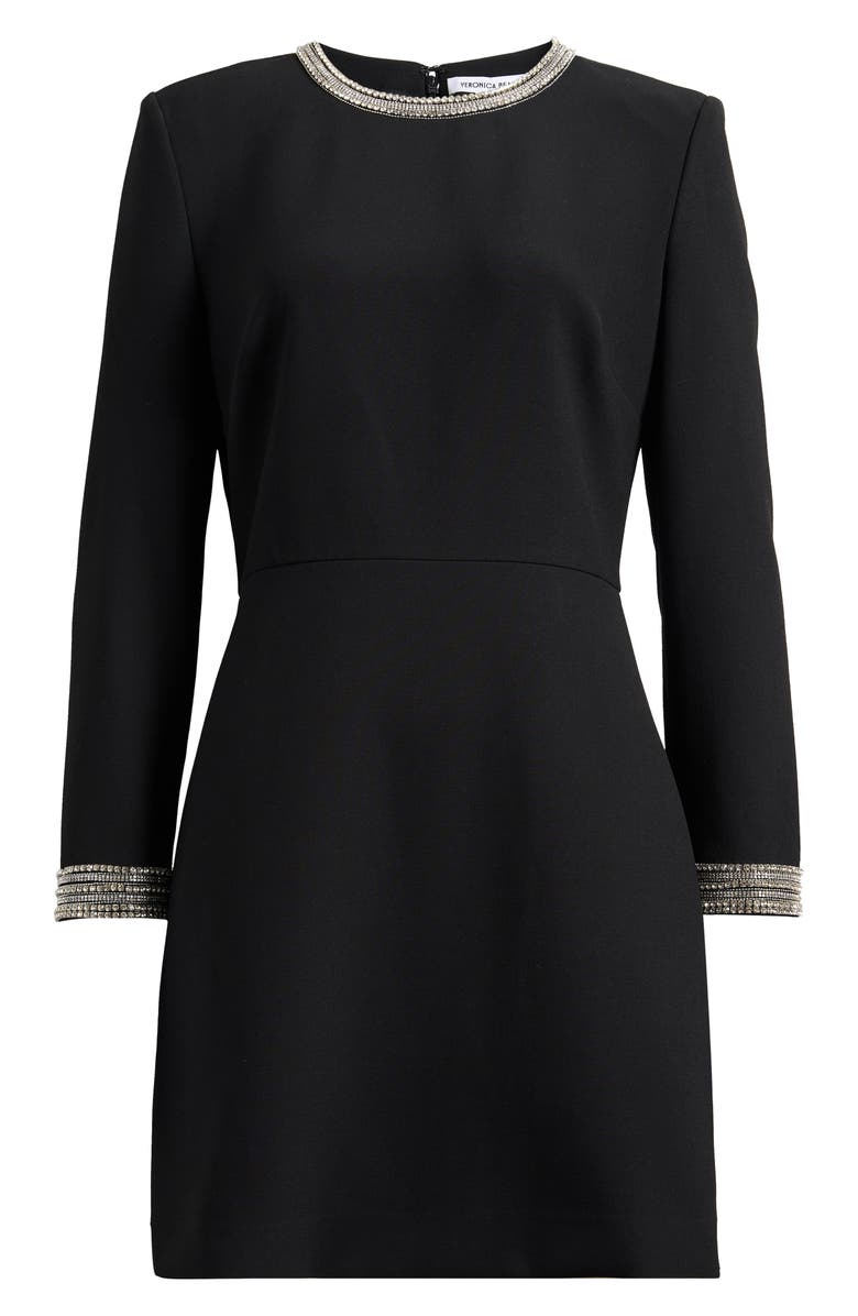 Veronica Beard Tale Long Sleeve Minidress, Main, color, Black