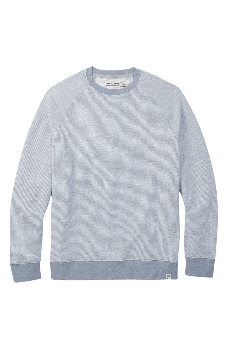 Fair Harbor Tailwind Textured Sweatshirt, Alternate, color, Heather Grey