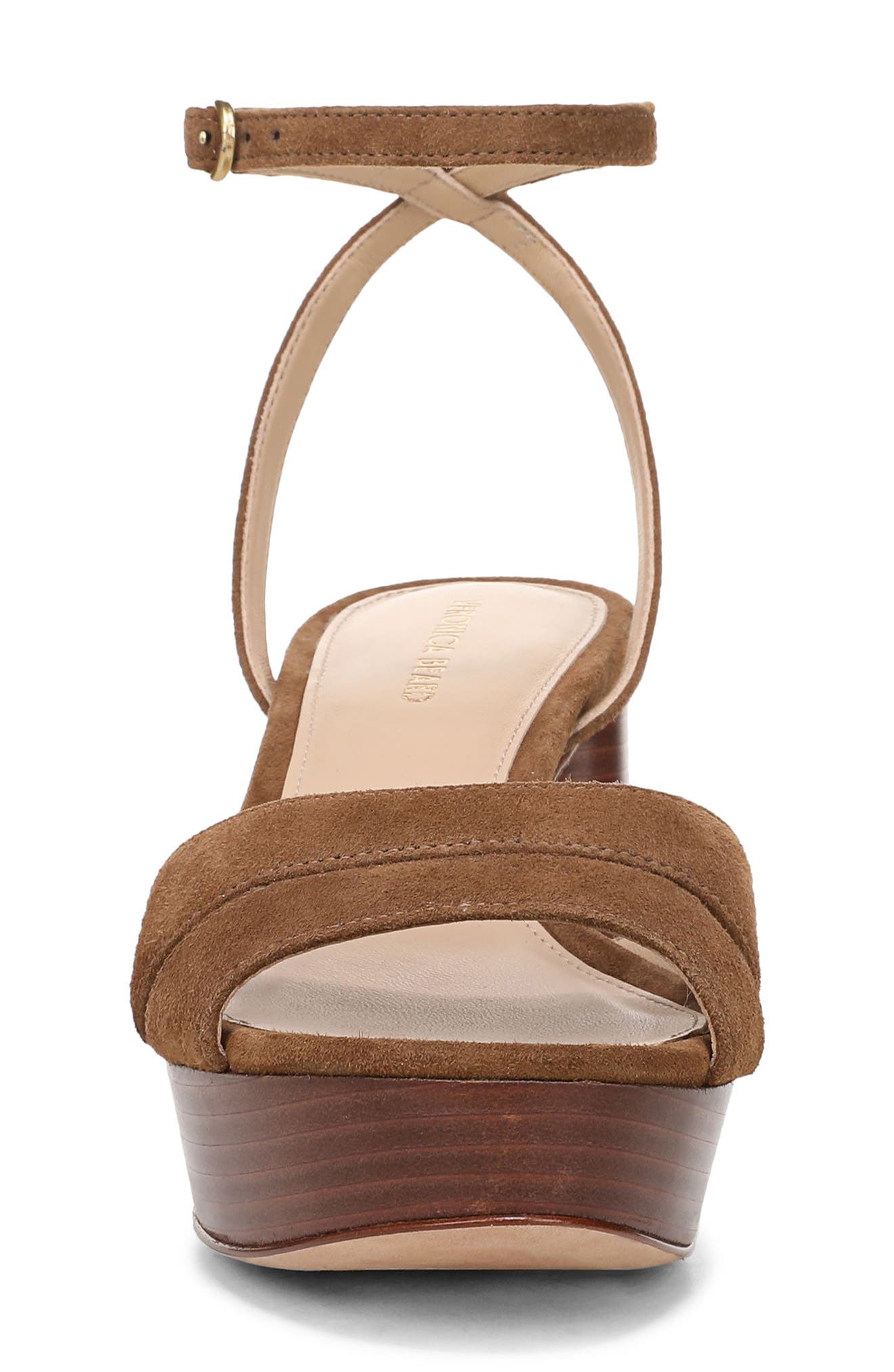 Veronica Beard Drina Ankle Strap Platform Sandal, Alternate, color, Hazelwood