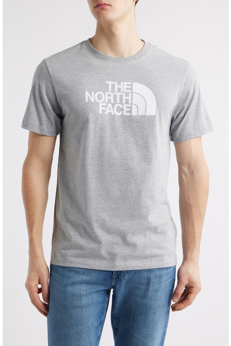 Half Dome Logo Graphic T-Shirt, Main, color, PALE GREY HEATHER/ WHITE