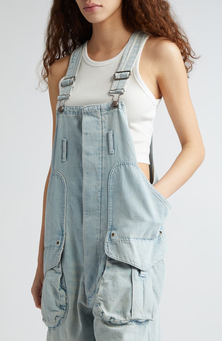 R13 Multipocket Short Cargo Overalls, Alternate, color, 