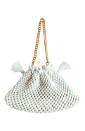 BRUNNA.CO The Lyon Macrame Tote Bag In Off White