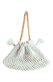BRUNNA.CO The Lyon Macrame Tote Bag In Off White