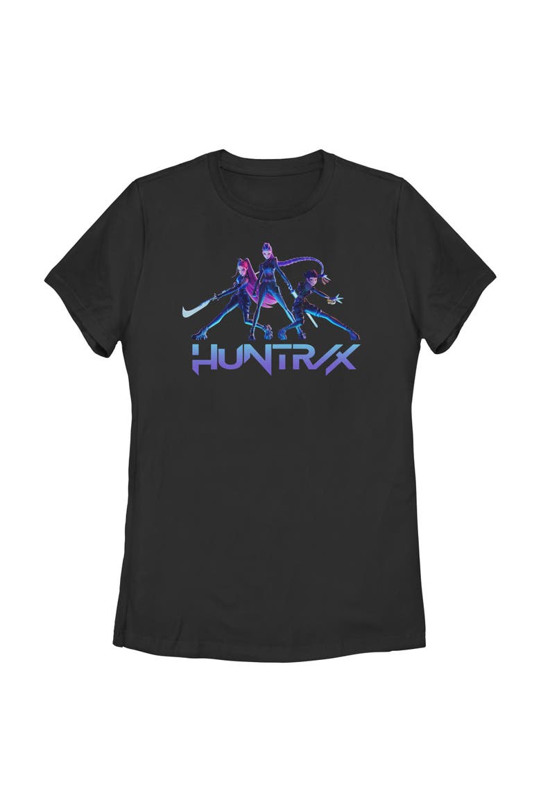 Women's KPop Demon Hunters Huntrix Girls  Graphic T-Shirt, Main, color, Black