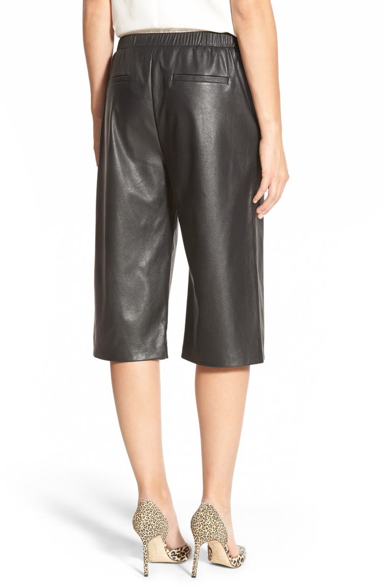 Search for Sanity Faux Leather Culottes, Alternate, color,