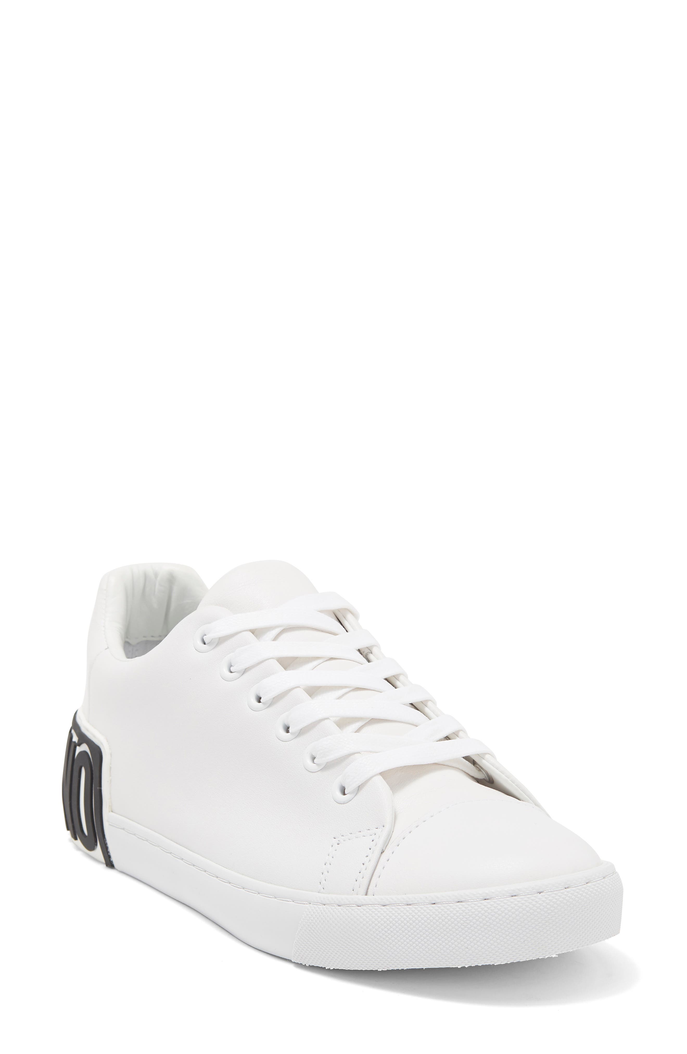 Moschino Logo Back Sneaker, Main, color, 