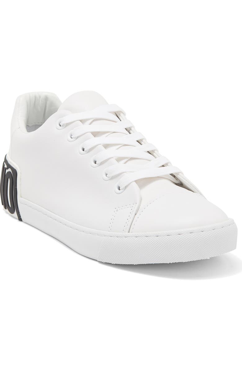 Moschino Logo Back Sneaker, Main, color,