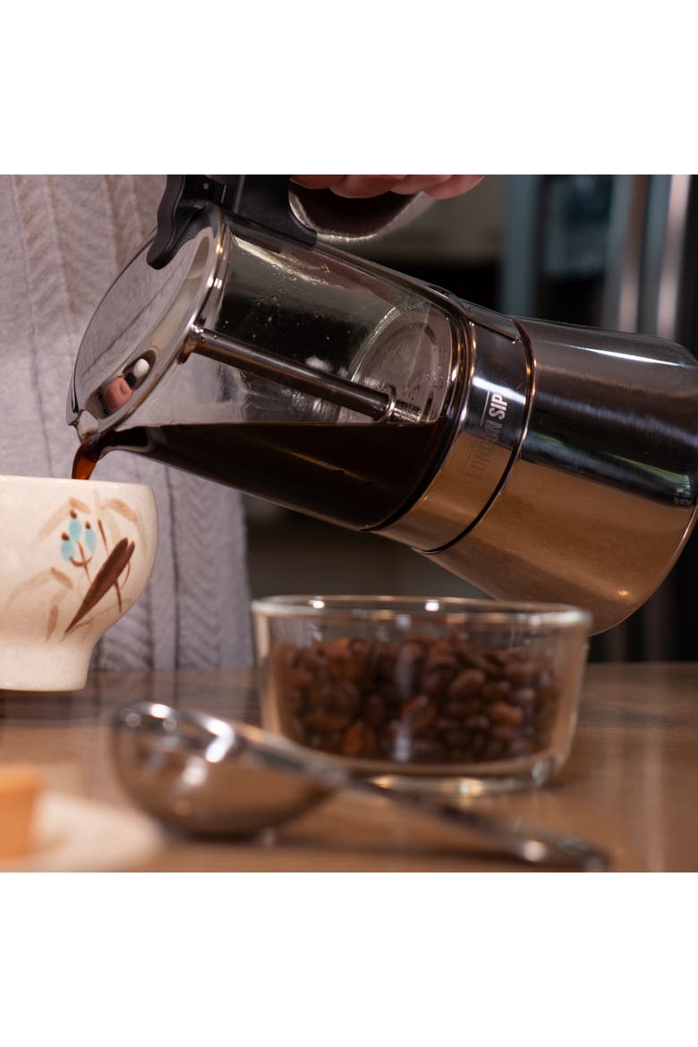 Stainless Steel Espresso Maker, Alternate, color, Clear