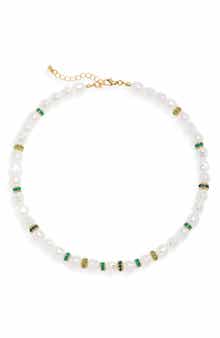 Faux Pearl Beaded Necklace