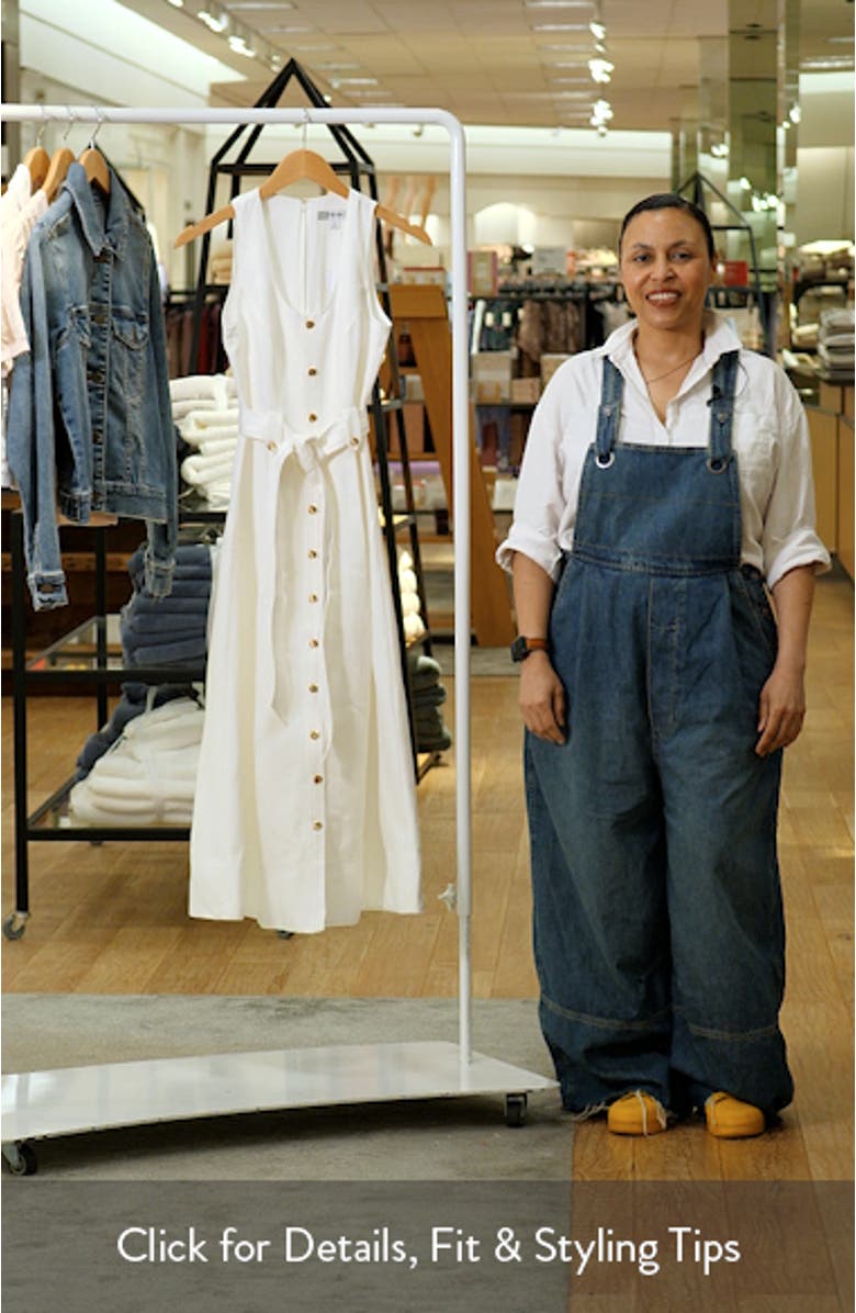 Priscilla Button Down Midi Dress, sales video thumbnail