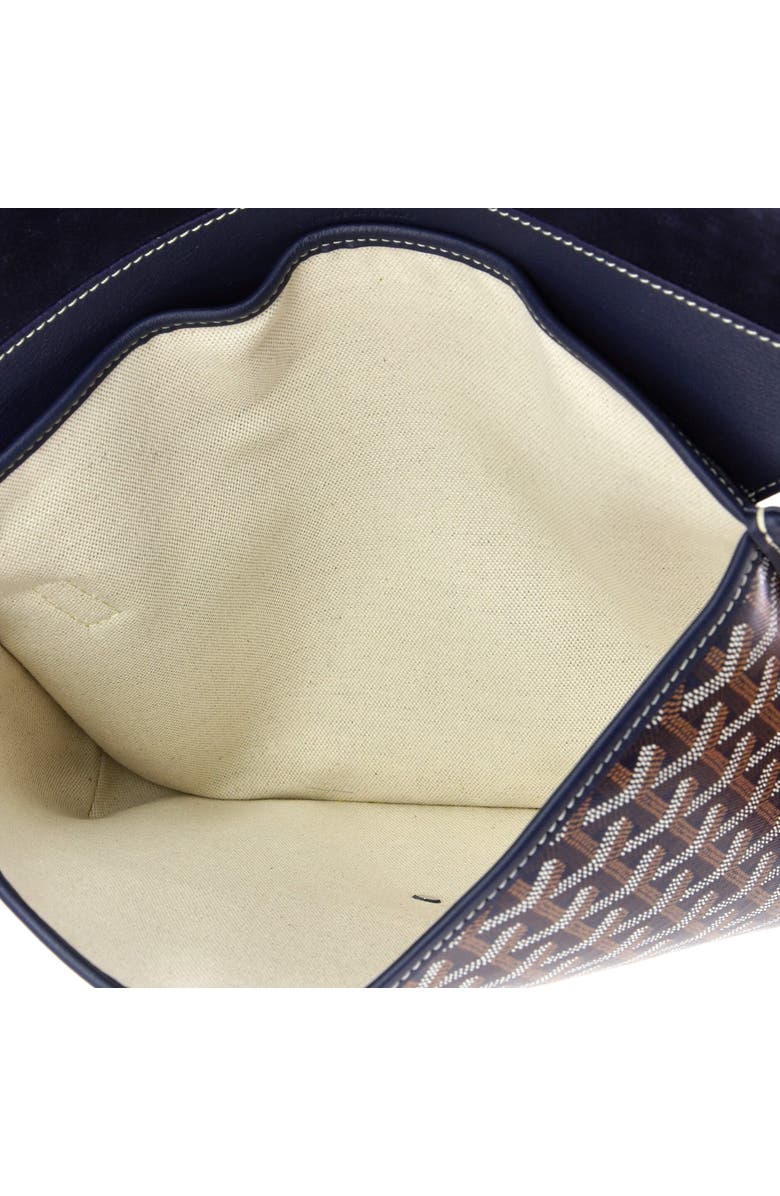 Pre-Owned Goyard Coursier Messenger Bag Coated Canvas and Leather, Alternate, color, Blue