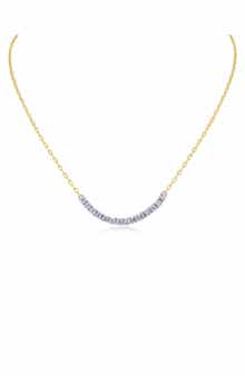 CZ by Kenneth Jay Lane Cubic Zirconia Flexible Frontal Necklace