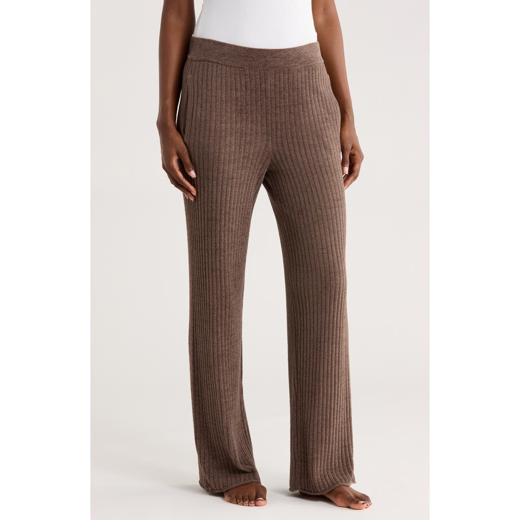 Barefoot Dreams Cozychic Ultra Lite Ribbed Lounge Pant In Brown