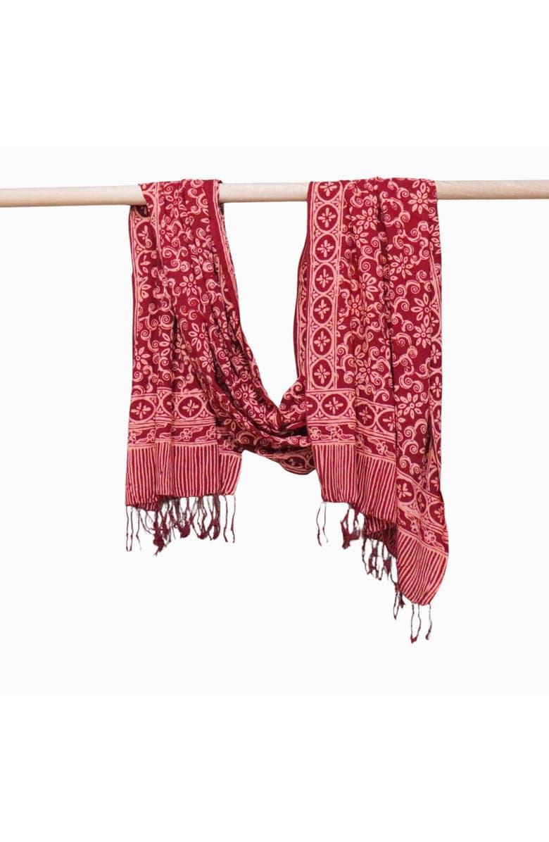 Kasih Co-op Handmade Batik Scarf, Alternate, color, Loop