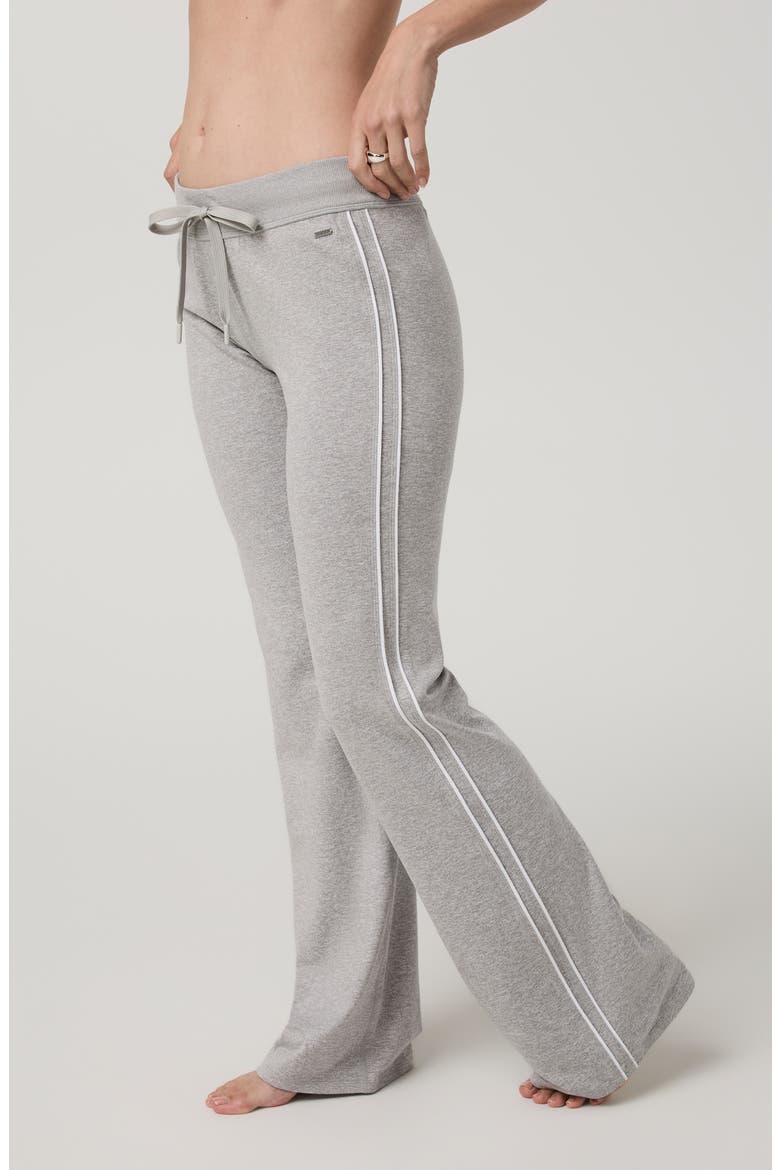 Halo Slim Flare Retro Pants, Alternate, color, PALE GREY HEATHER