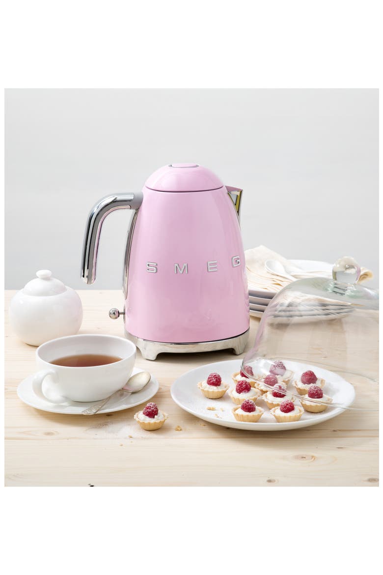 '50s Retro Style Electric Kettle, Alternate, color, WHITE