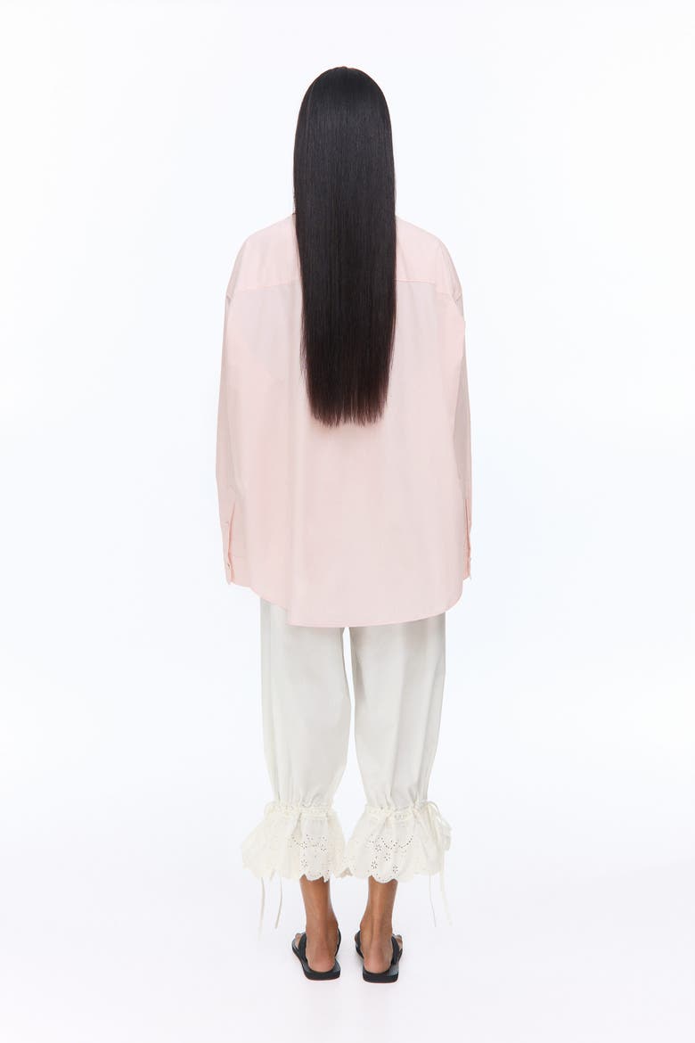 Bib-front Poplin Shirt, Alternate, color, Light pink