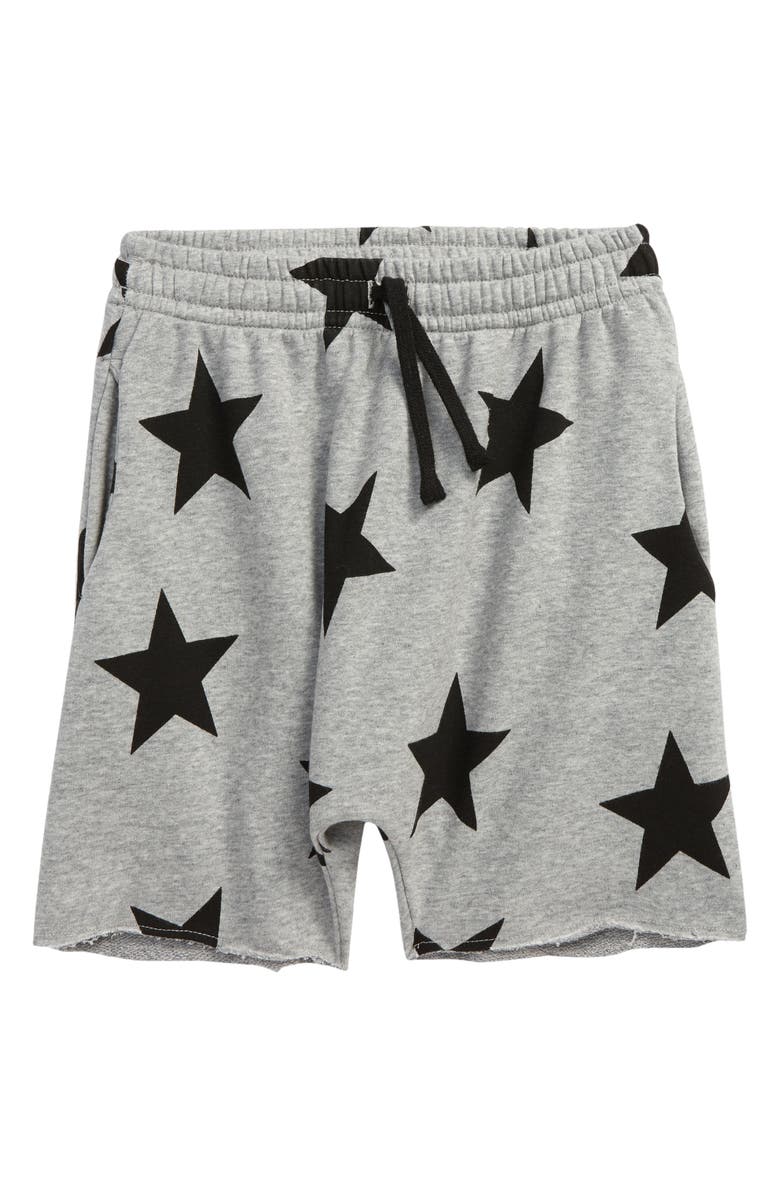 Nununu Kids' Rounded Star Sweat Shorts, Main, color, 