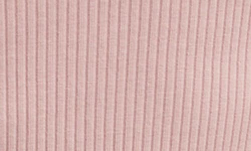 Shop Lucky Brand Rib Scoop Neck T-shirt In Mauve Shadows