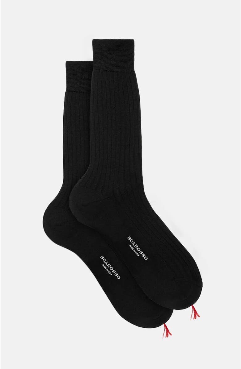 SCAROSSO Cotton Calf Socks, Main, color, 