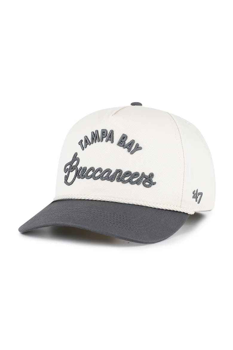 Women's '47 Natural Tampa Bay Buccaneers Rope Script Hitch Adjustable Hat, Main, color, Natural